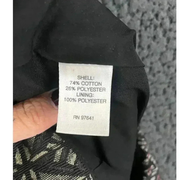 J Jill Lined Skirt MEDIUM Women's Tribal Aztec Pencil Fitted Short Straight - Picture 4 of 11